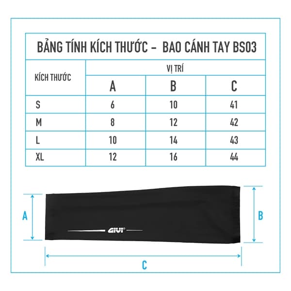 Bao Tay Chống Nắng Givi BS03